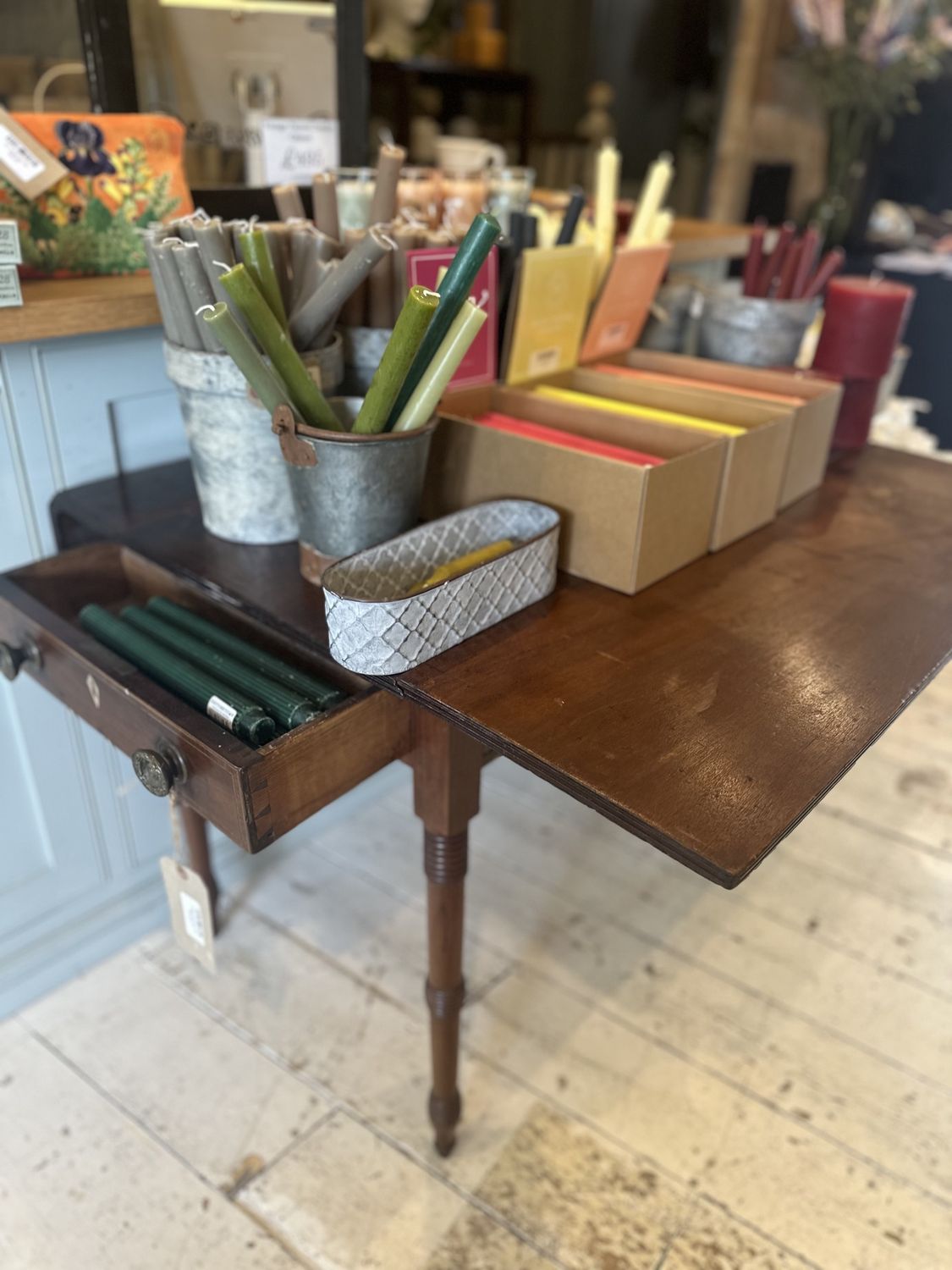 Georgian Drop Leaf Table W90H70D113cm