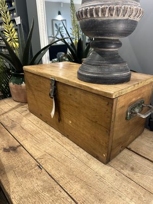 Vintage Pine Box Painted inside TC29