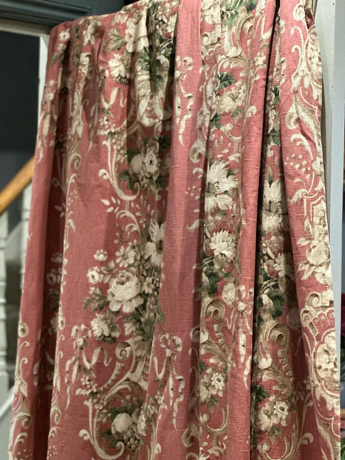 Vintage Sanderson Pair of Curtains