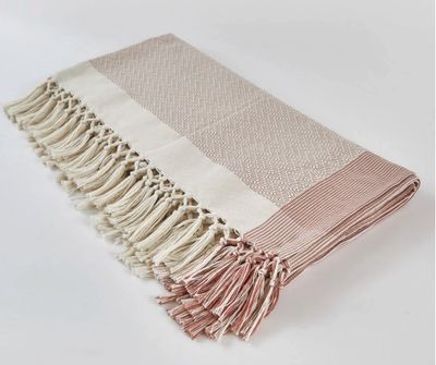 Chevron Rose Pink Throw