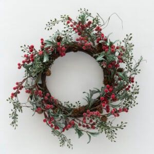 Frosted Red Berry Wreath