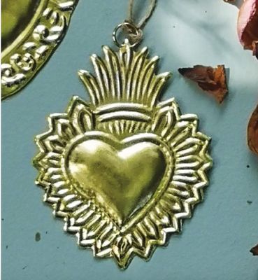 Sacred Heart Mexicana/Antique Gold