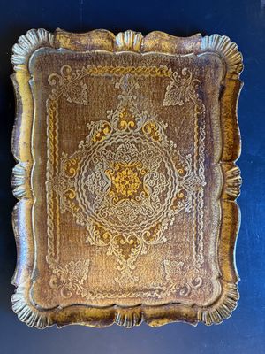 Gilt Vintage Florentine Style Tray