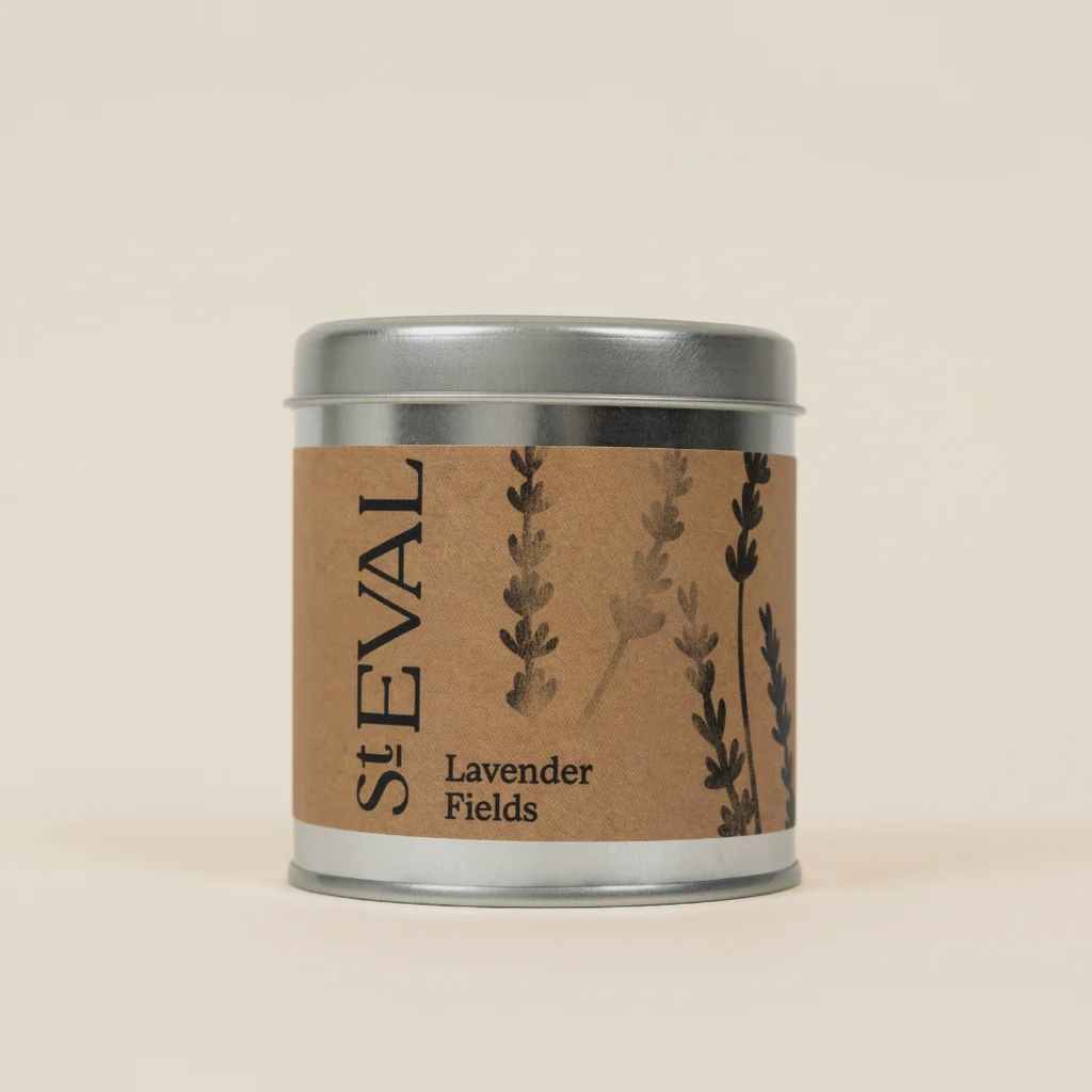 St Eval Tin Candle/ Lavender Fields
