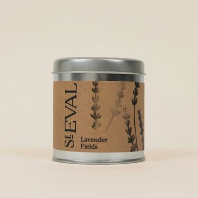 St Eval Tin Candle/ Lavender Fields
