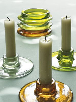 CV Simple Candleholder Vichy/Amber