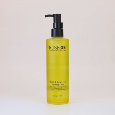 Kushboo WellnessBath &amp;Shower Oil Pump/Uplifting Citrus