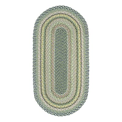 Mint Oval Jute Rug 69 x 122cm