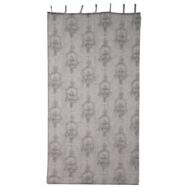 Flower Design Tab Top Curtain