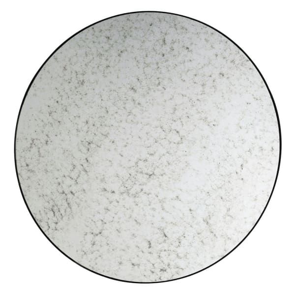Round Aged Mirror