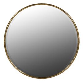 Gold Foil Round Mirror