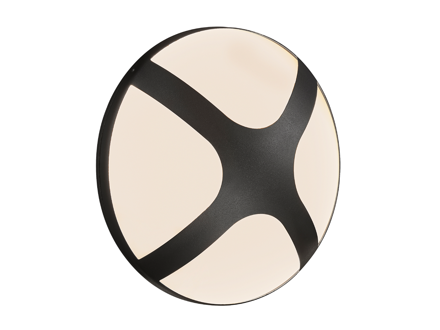 Cross Exterior Wall Light - 2 colours, Size: 200mm, Colour: Black