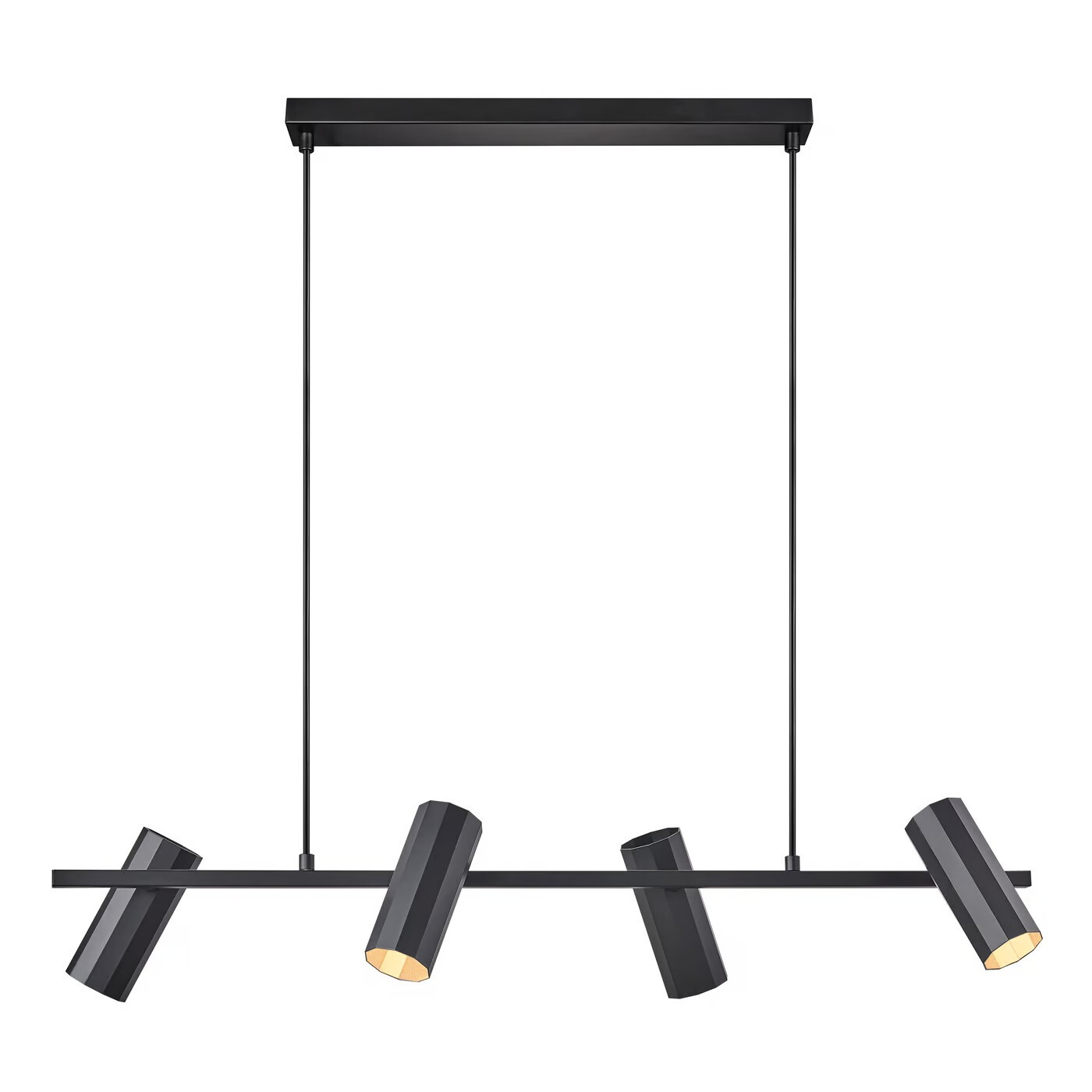 Alanis 4 Light Pendant, Colour: Black