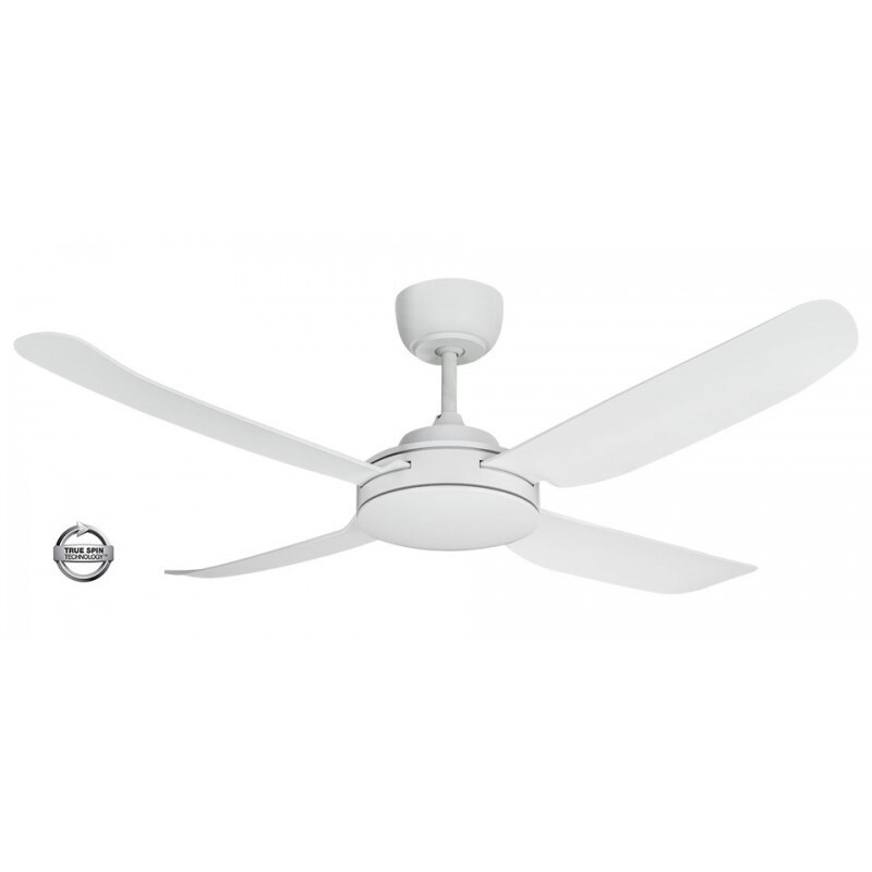 SPINIKA II AC Ceiling Fan, Size: 52&quot; (130cm), Colour: Satin White