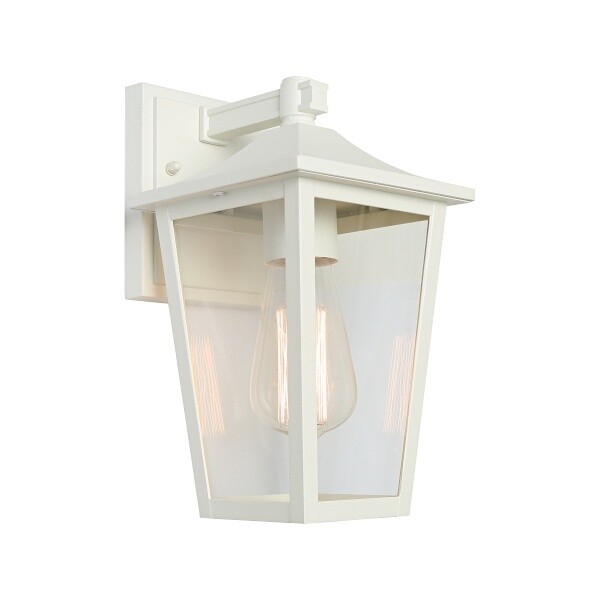 York Exterior Wall Light, Colour: White