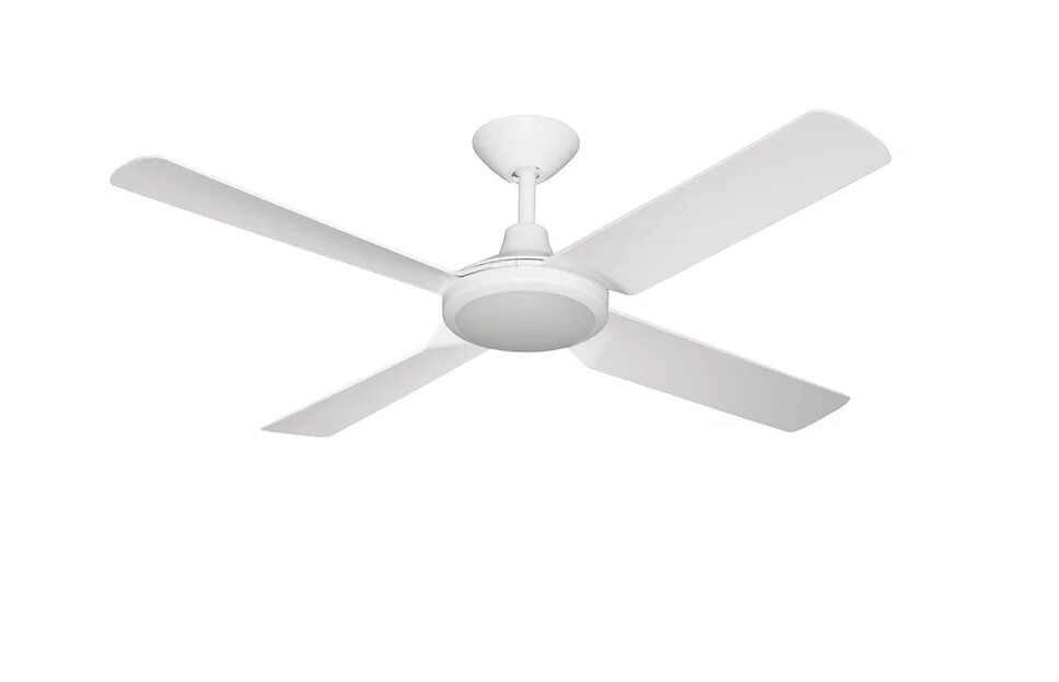 Next Creation V2 DC Ceiling Fan with 18W CCT LED Light - 52&quot;, Colour: Matt White