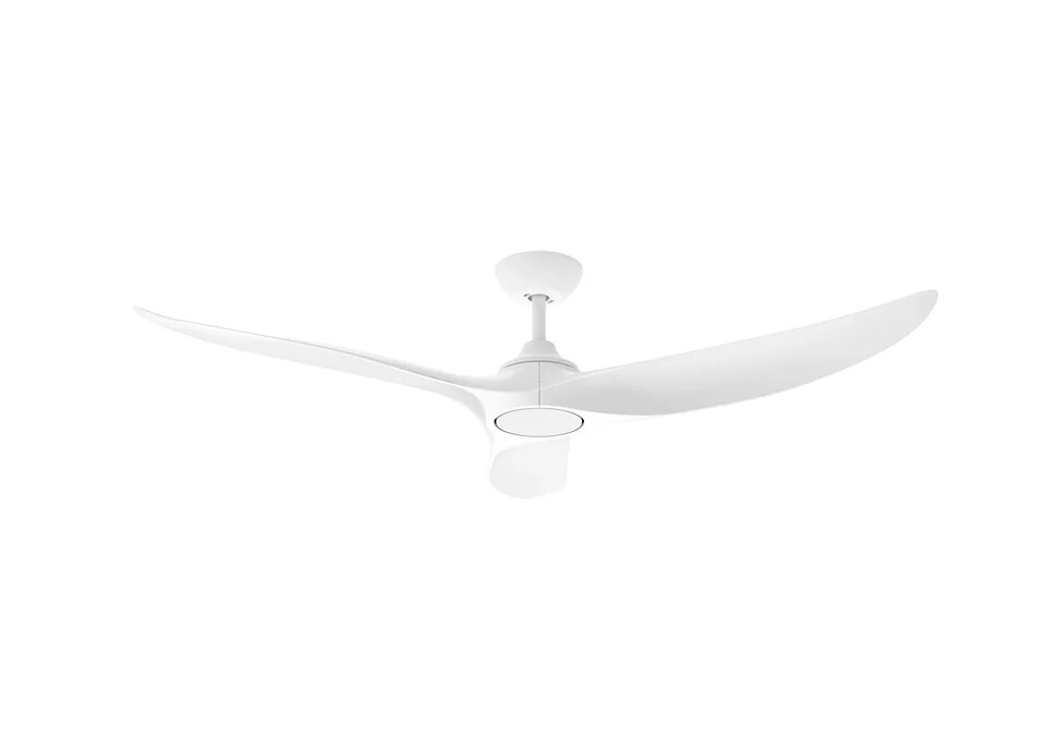 Evolve EC/DC Ceiling Fan, Size: 52&quot; (132cm), Colour: Matt White