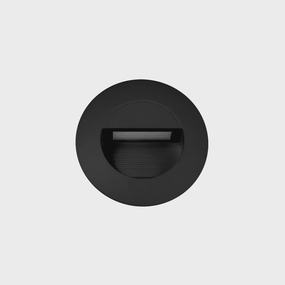 Circa 3W Tri LED Recessed Wall Light, Colour: Matt Black