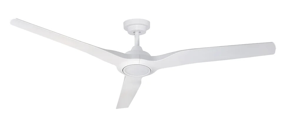 Radical 3 DC Ceiling Fan with 18W CCT LED Light- 60&quot;, Colour: White