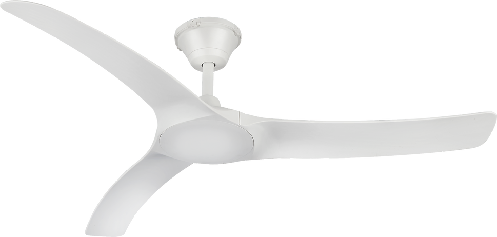 Aqua V2 IP66 DC Ceiling Fan, Size: 52&quot; (132cm), Colour: Matt White