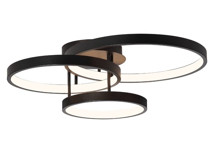 Zola Ceiling Light, Light: 3 Light, Colour: Black