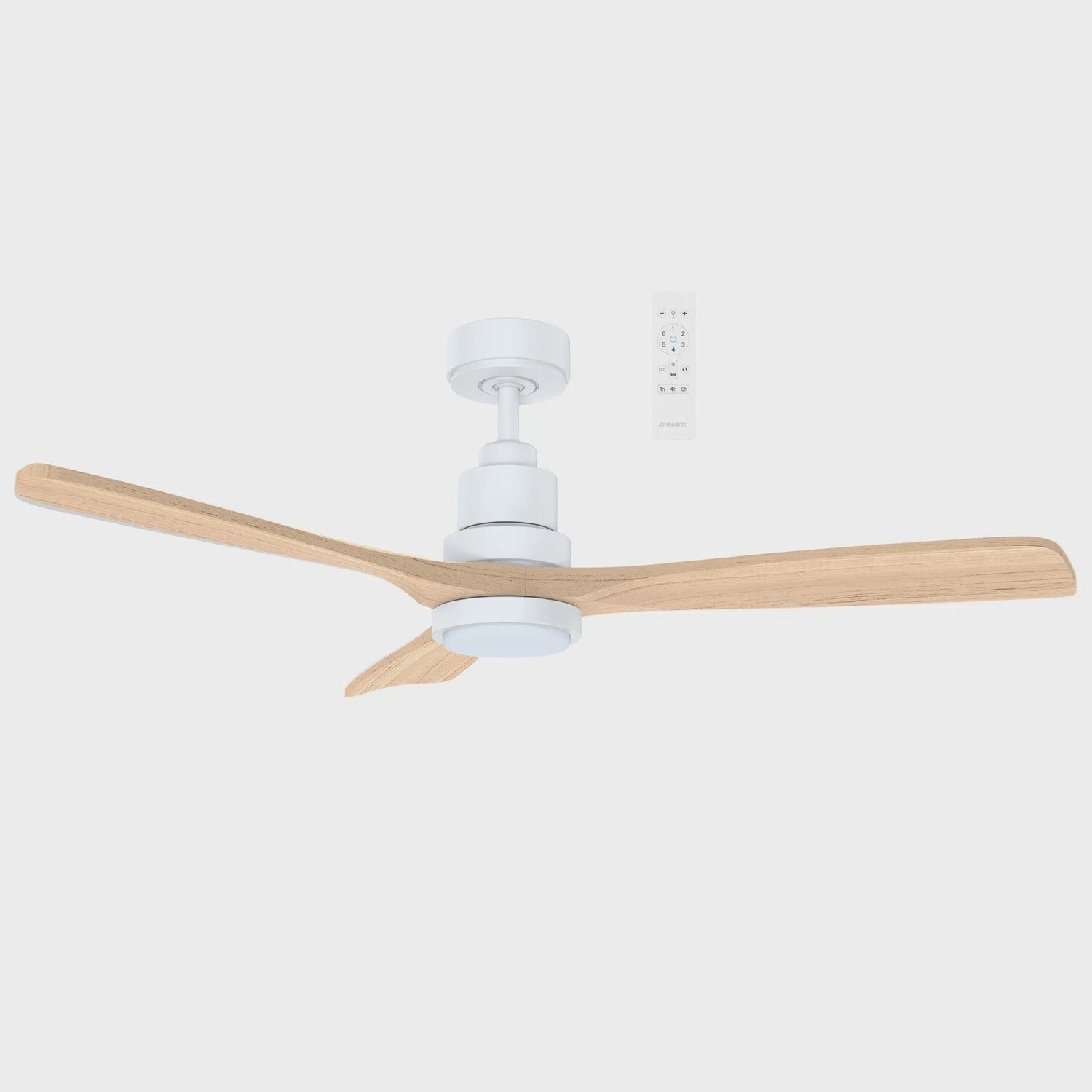 Mallorca DC Ceiling Fan with 20W CCT LED Light &amp; Wi-Fi, Size: 42&quot; (107cm), Colour: Matt White/Walnut