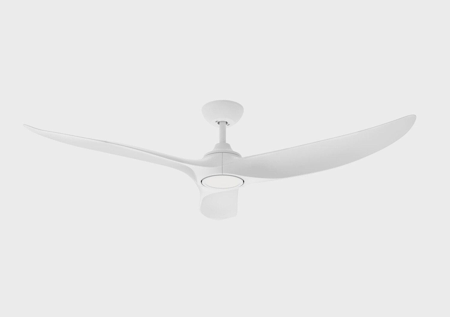 Evolve EC/DC Ceiling Fan with 18W CCT LED Light, Size: 52&quot; (132cm), Colour: Matt White