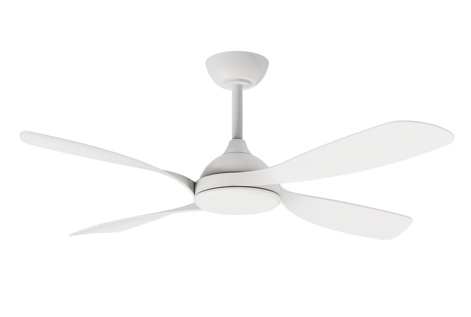 Hampton DC Ceiling Fan with Wi-Fi - 52&quot;, Colour: Matt White