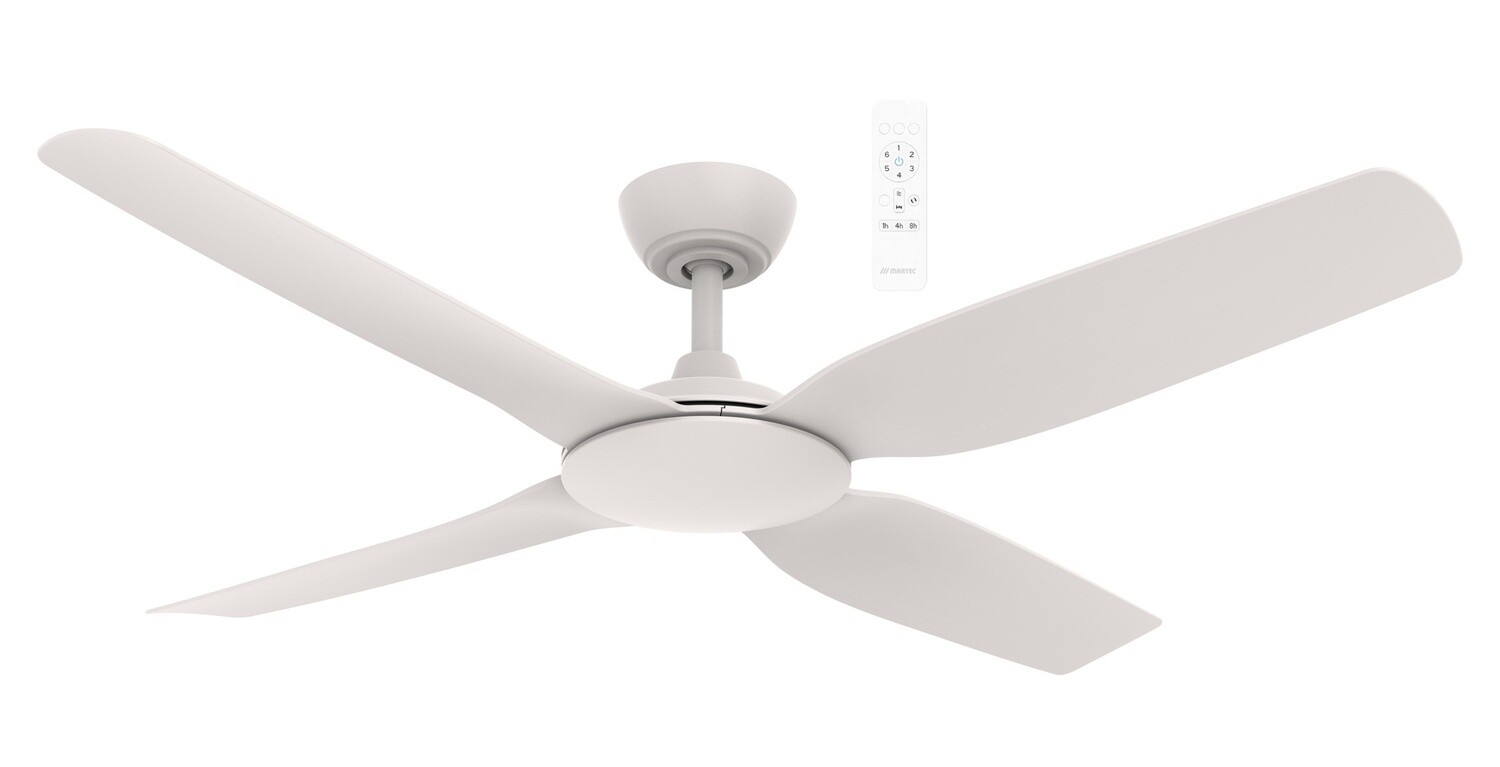 Viper DC 4 Blade Ceiling Fan with Wi-Fi - 52&quot;, Color: Matt White