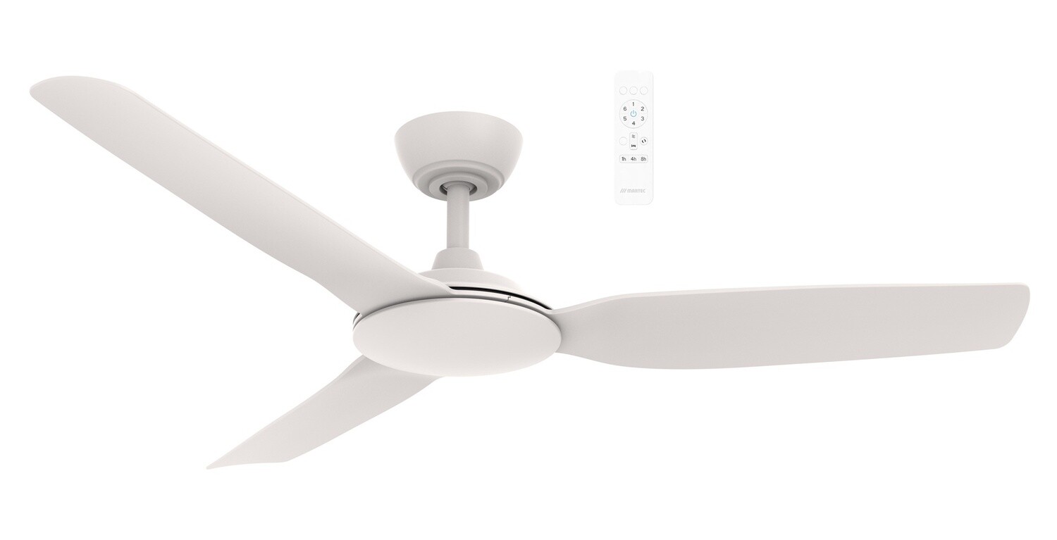 Viper DC 3 Blade Ceiling Fan with Wi-Fi - 52&quot;, Colour: Matt White