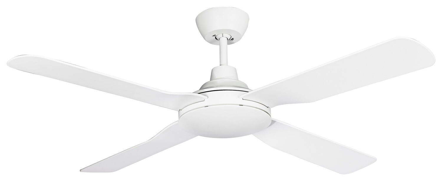 Discovery II AC Ceiling Fan, Size: 48&quot; (122cm), Colour: White Satin
