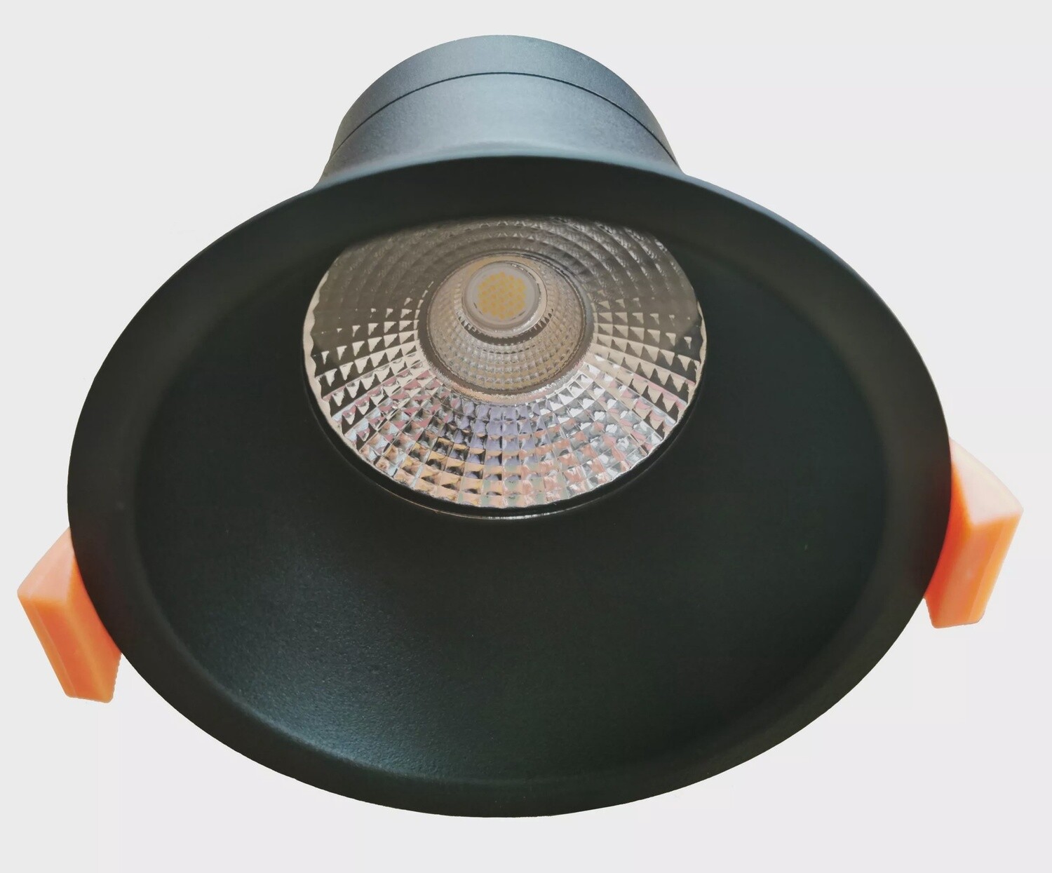 Class II 10W Tricolour  LED Downlight, Colour: Matt Black