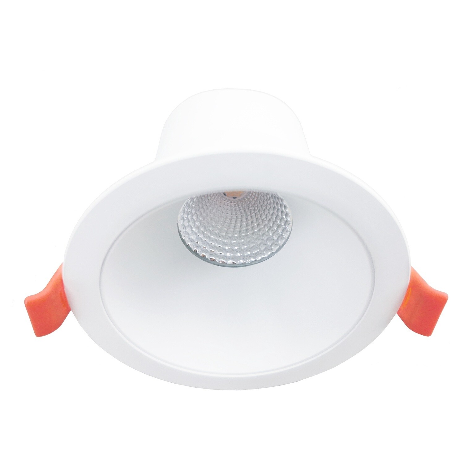 Rex 9W Tricolour LED Downlight, Colour: Matt White