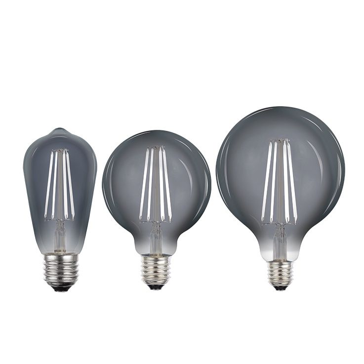 8W Smoke LED Filament Globe