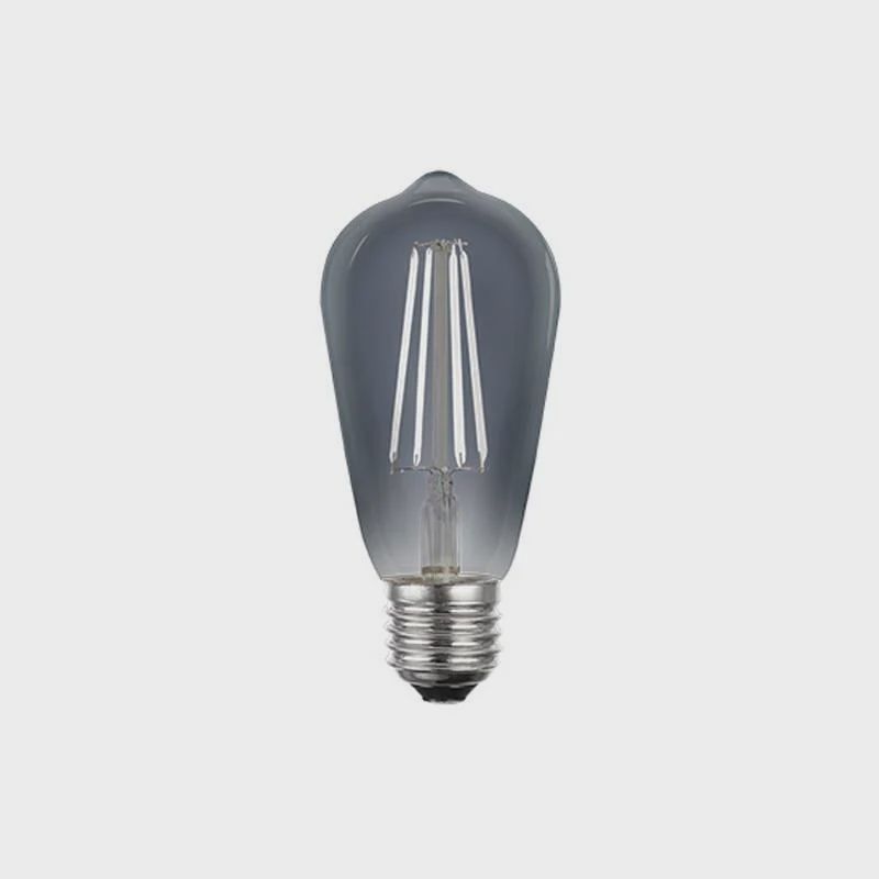 8W Smoke LED Filament Globe, Globe: ST64