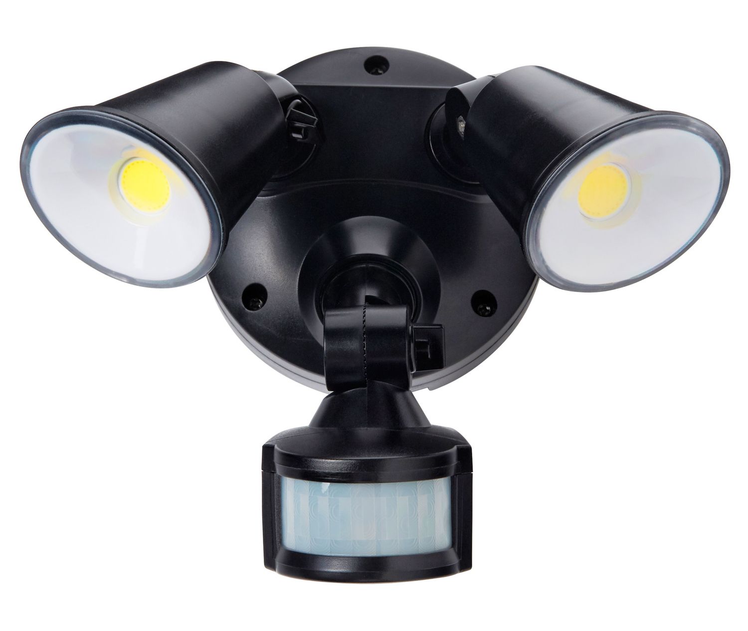 Defender 20W Tricolour LED Security Light, Colour: Matt Black, Sensor: With Sensor