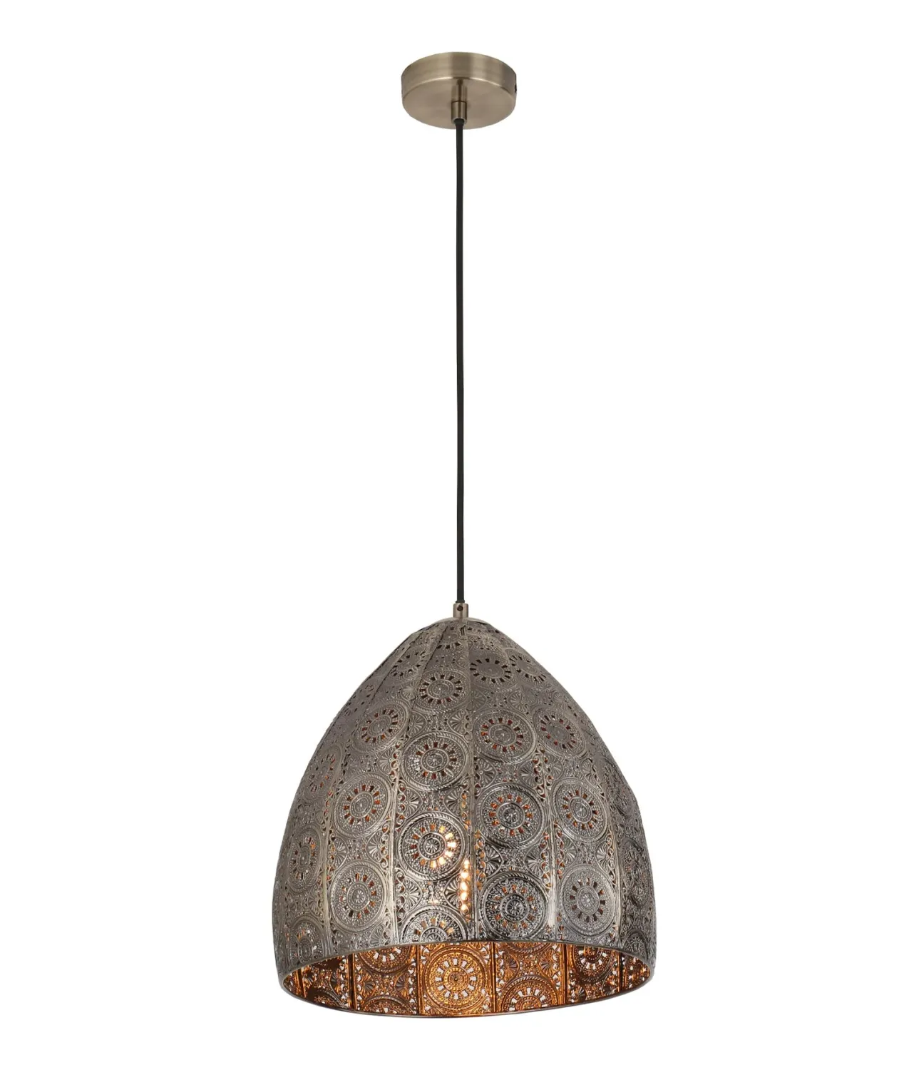 Sari Pendant, Colour: Aged Brass Steel