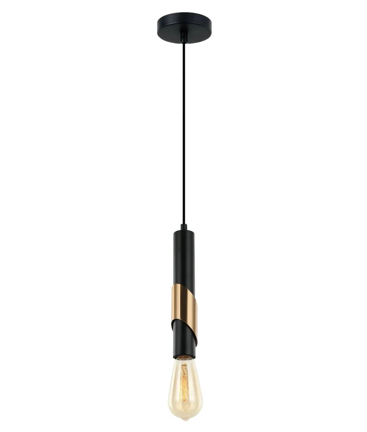 Golda Pendant, Style: Diagonal Brass Plate