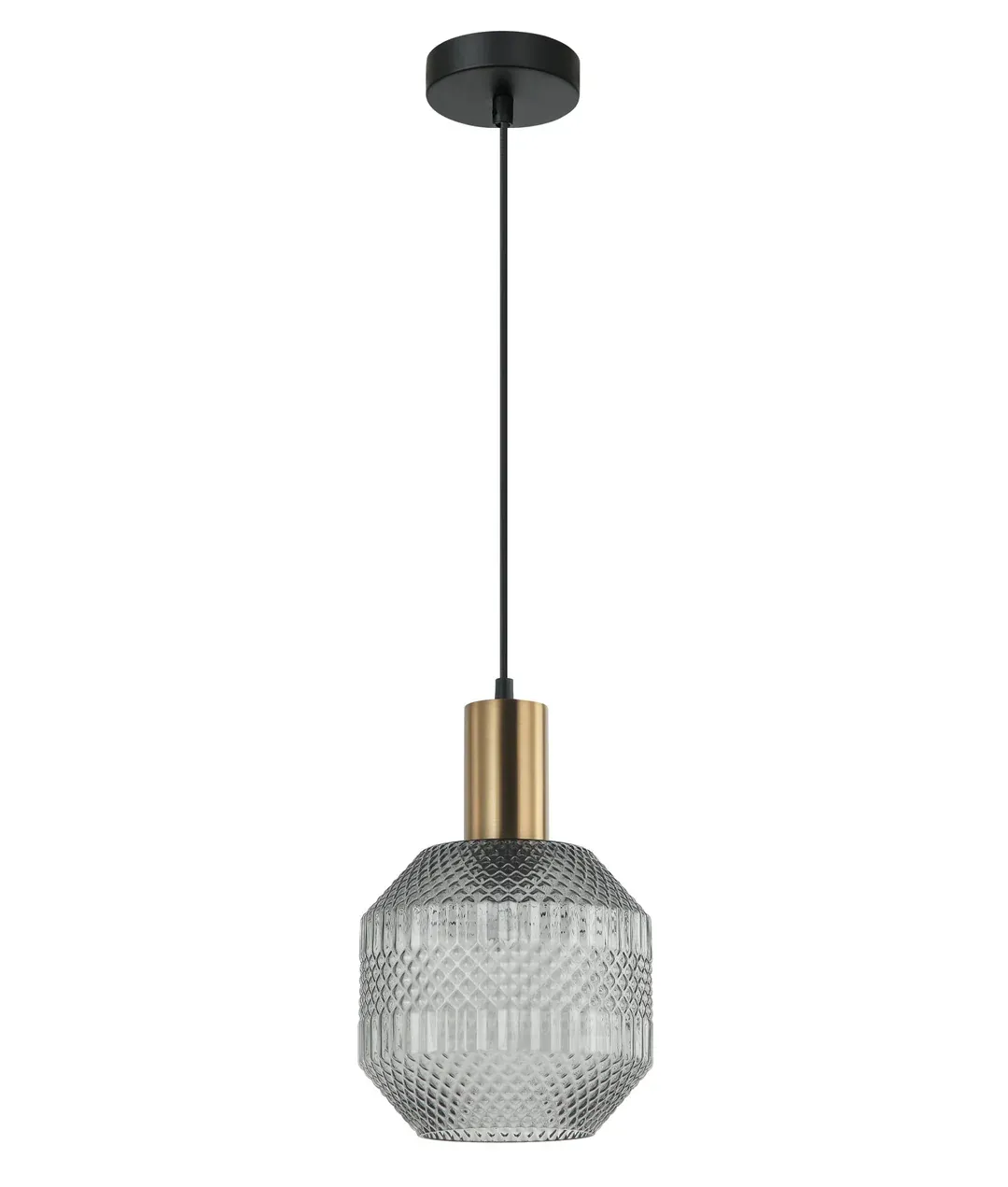 Maraca Pendant, Colour: Smokey Black