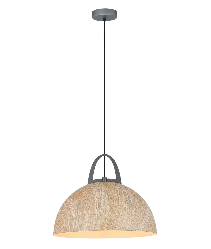 Legna Pendant, Shape: Dome, Colour: Natural Oak