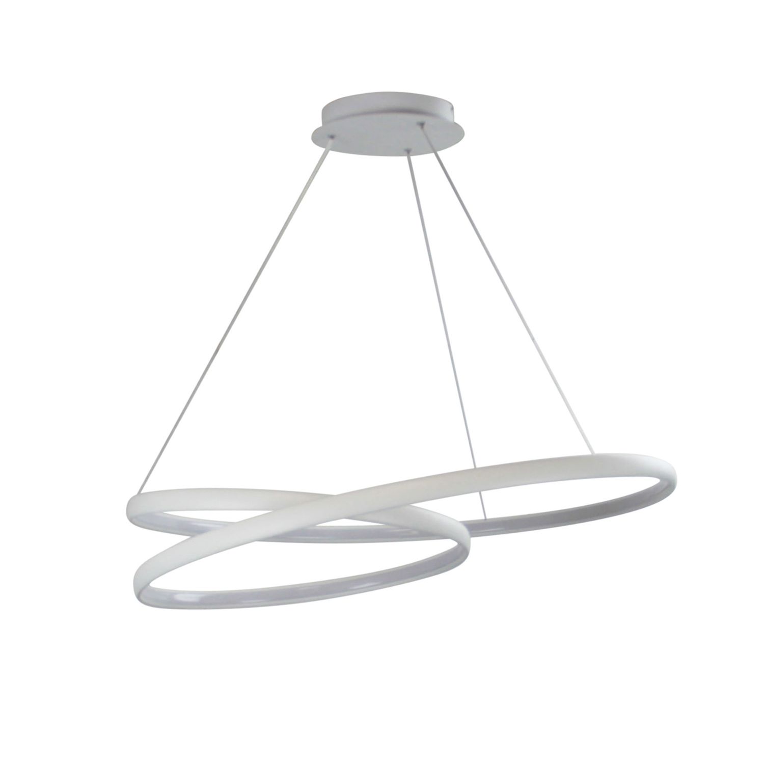 Infinity 50W Spiral LED Pendant, Colour: White