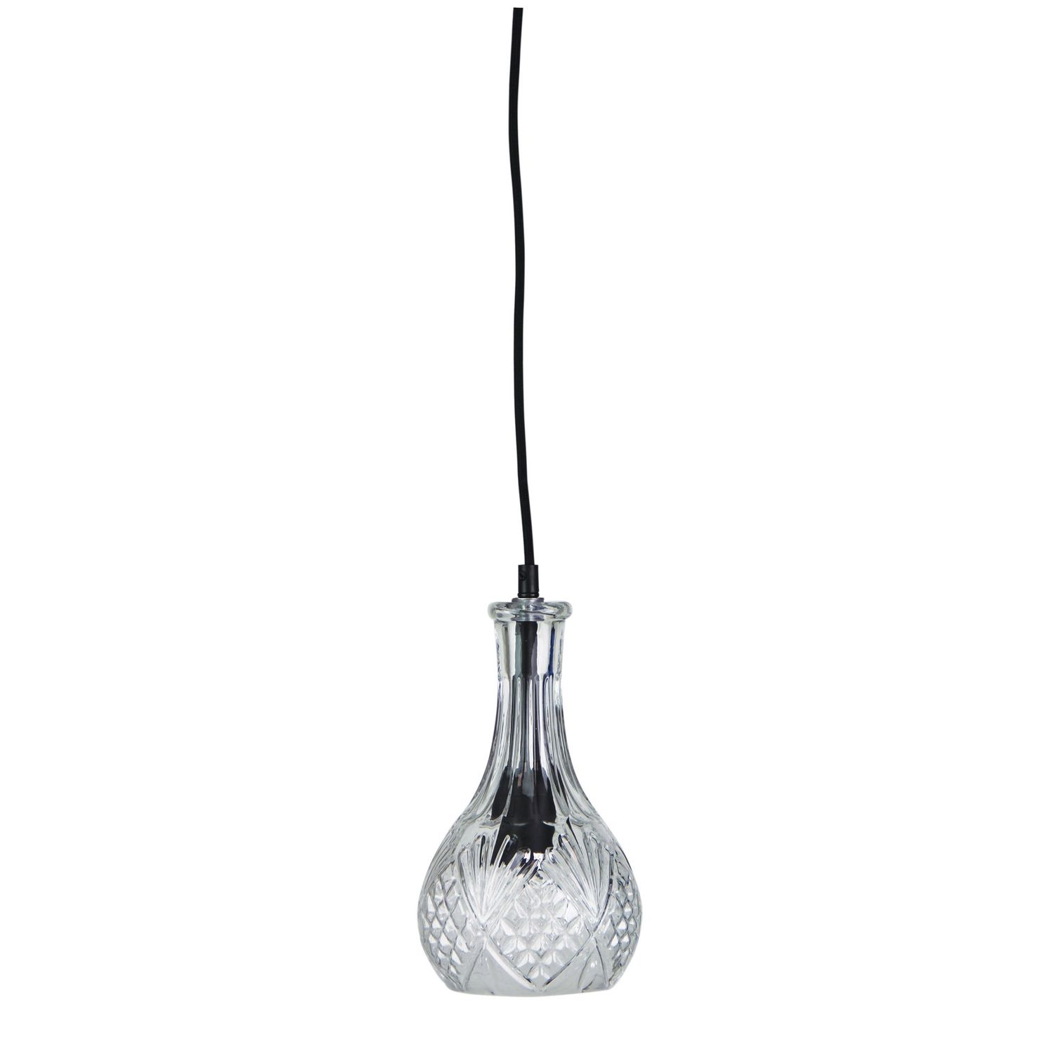 Decant Vintage Glass Pendant, Shape: Dome