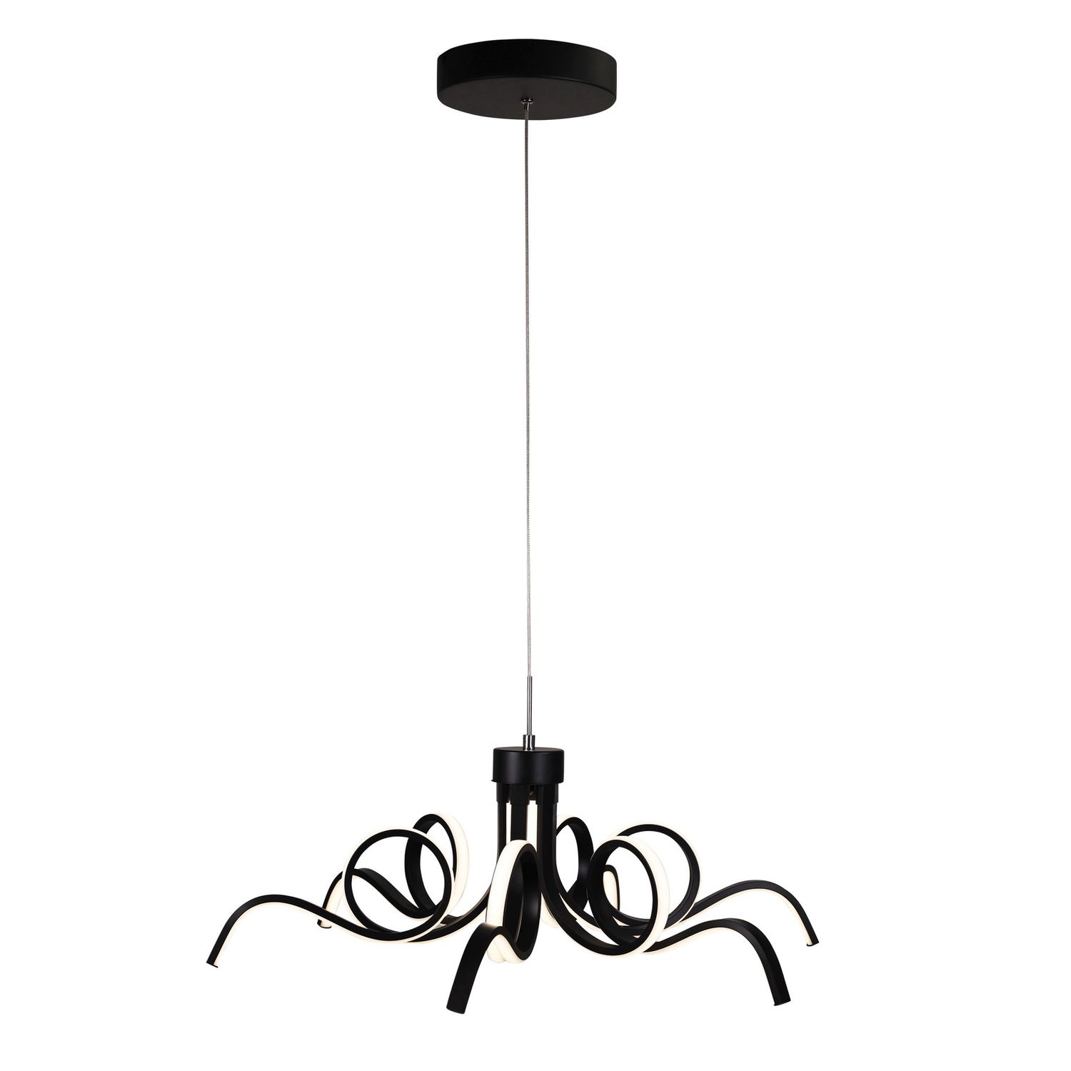 Noodle 42W LED Pendant, Colour: Black