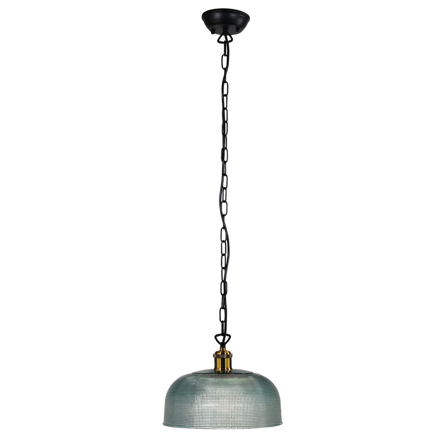 Maison  Halophane Glass Pendant, Colour: Blue