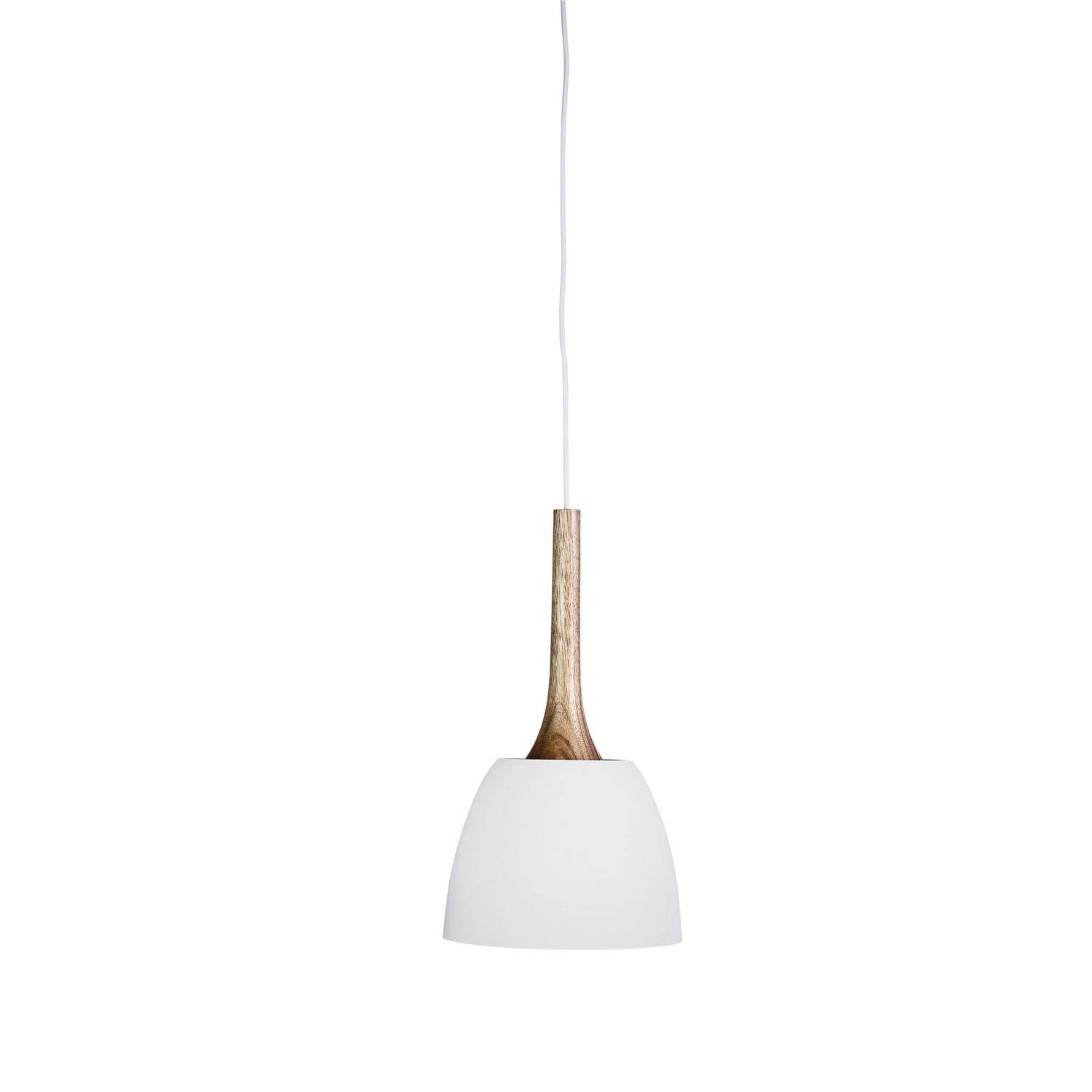 Malt Pendant, Size: Small, Colour: Matt White