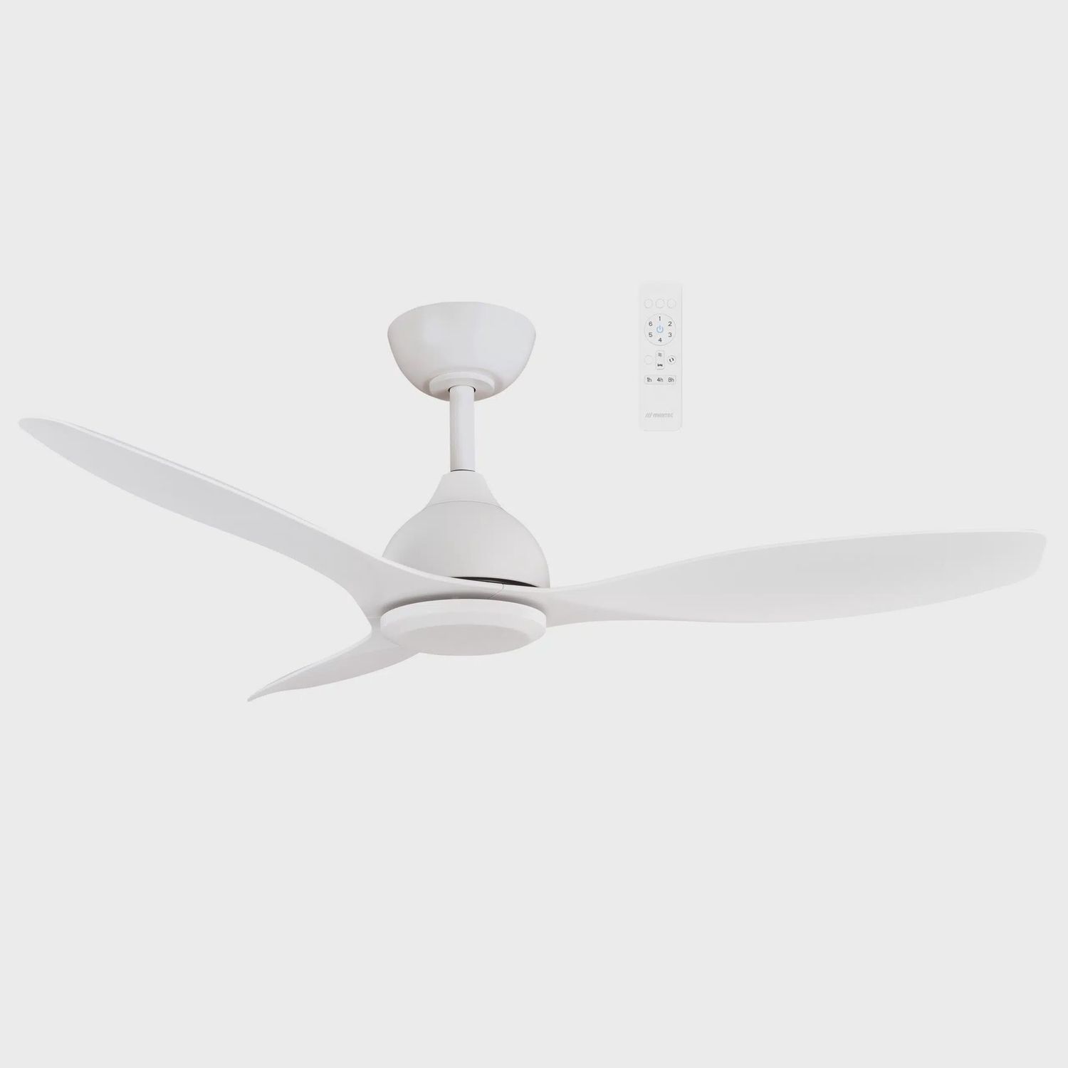 Elite DC Ceiling Fan with Wi-Fi, Size: 52&quot; (132cm), Colour: Matt White