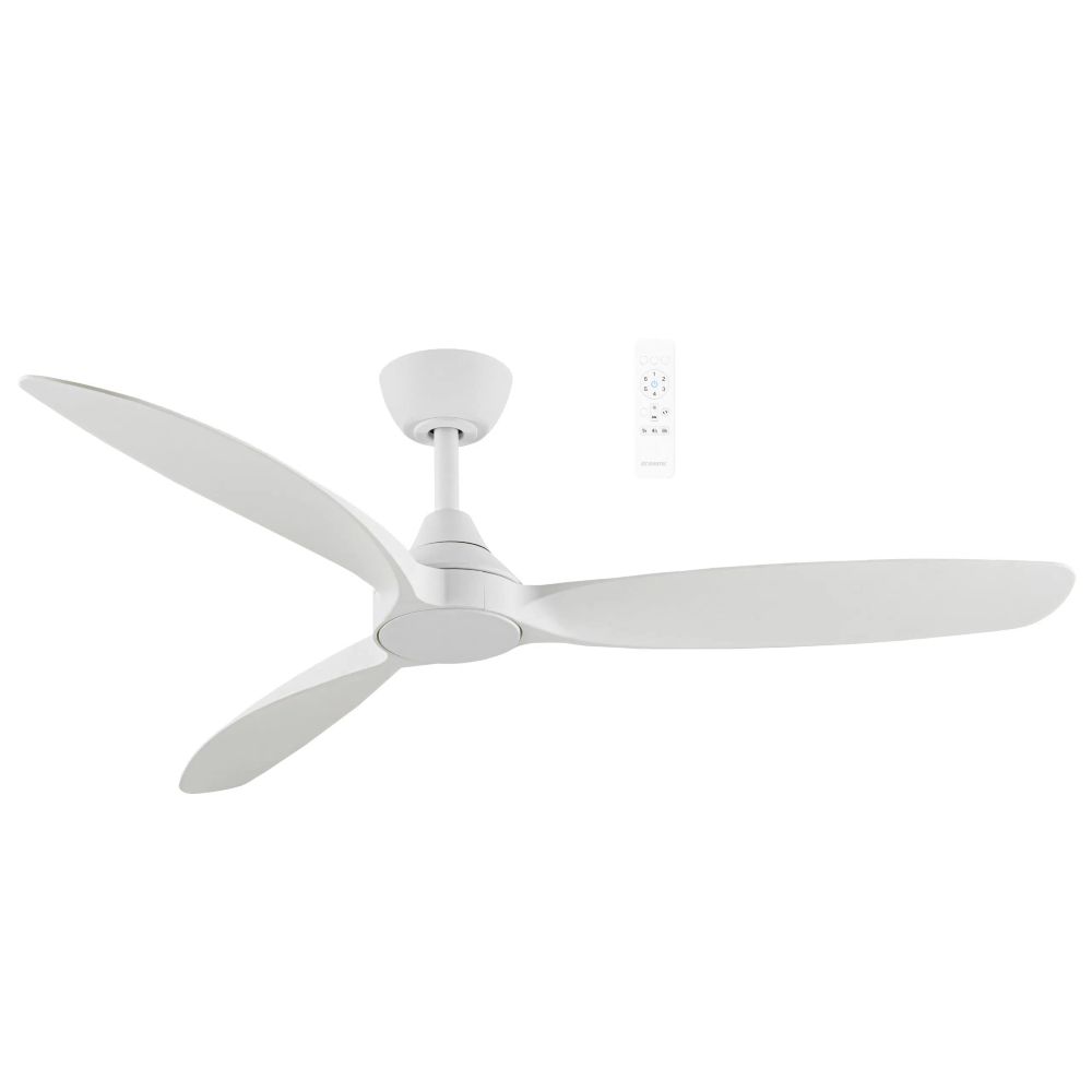 Seaforth DC Ceiling Fan with Wi-Fi, Size: 52&quot; (132cm), Colour: Matt White