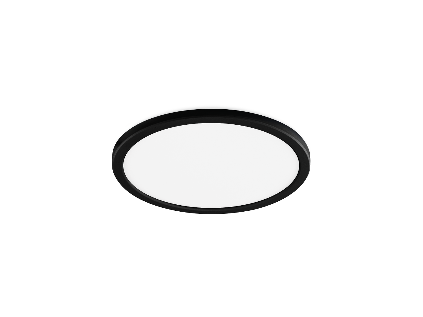 Ultrathin V LED 5 CCT Oyster Light, Colour: Black, Wattage: 13W