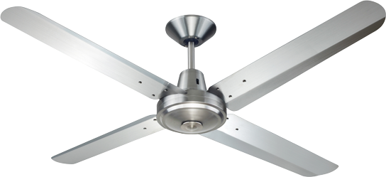 Typhoon Mach 3 AC Ceiling Fan (316 Stainless Steel), Size: 52" (132cm)
