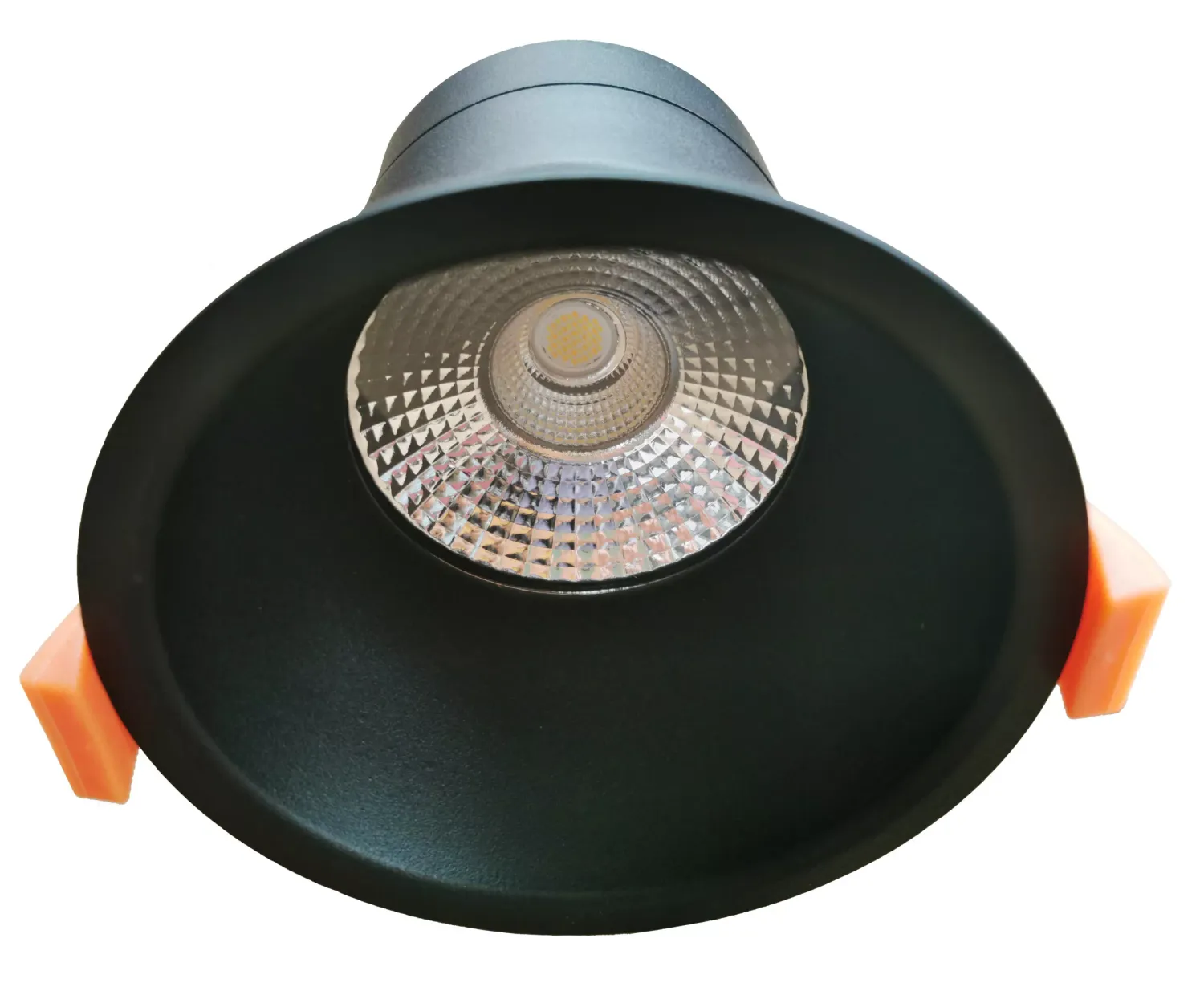 Class II 10W Tricolour  LED Downlight, Colour: Matt Black